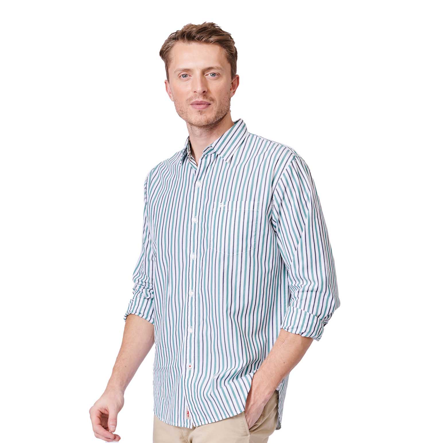 Aubin Gladstone Poplin Shirt